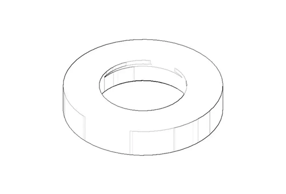 DORNBRACHT Rosette ERSATZTEILE 092779001 D. 55 x 10 x D. 30,2 mm Dark Platinum gebürstet, 092779001-99 Galeriebild 1